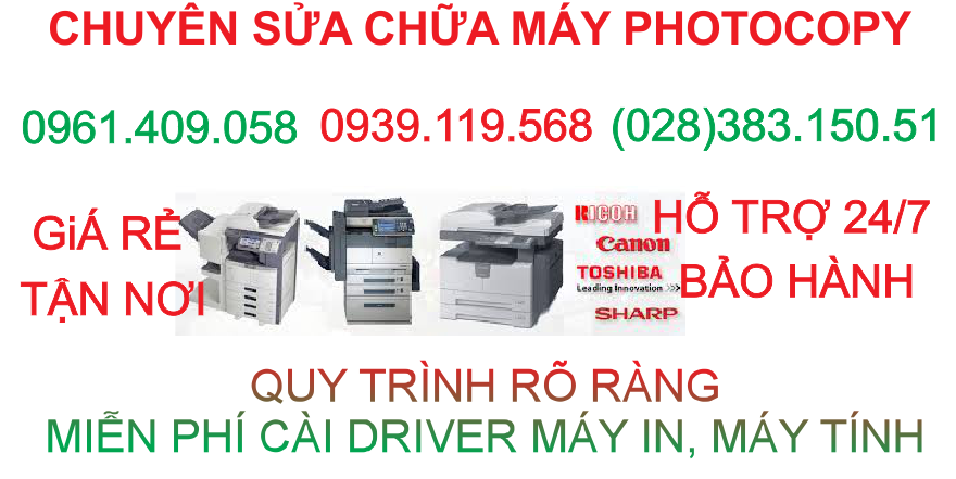 sửa chữa máy photocopy quận Phú Nhuận